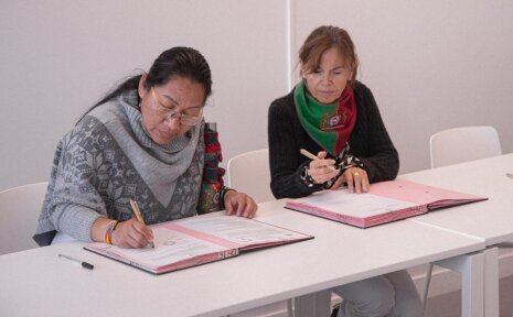 La signature des conventions-cadres appronfondit les liens avec l’université indigène de Popayan. - © Annick Allaigre
