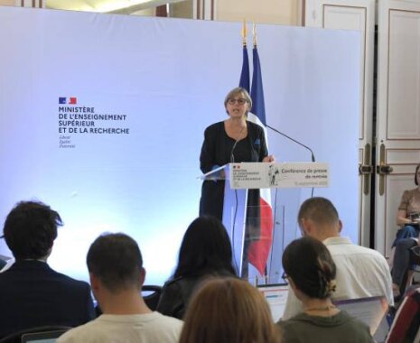  Sylvie Retailleau a tenu sa première conférence de rentrée le 15 septembre 2022. - © D.R.