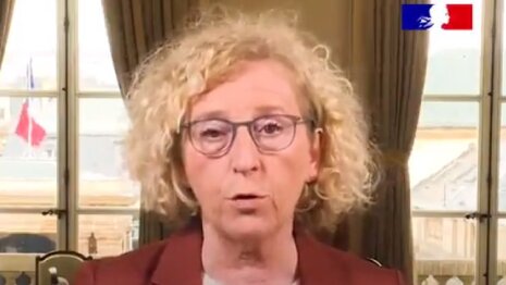 Muriel Pénicaud, ministre du Travail, présente le protocole de déconfinement - © D.R.