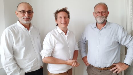 Jean-Marc Le Prado, Christophe Duprat et Marc Lebreton, les cofondateurs de Qlower - © D.R.