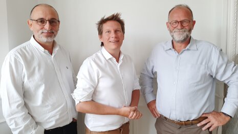 Jean-Marc Le Prado, Christophe Duprat et Marc Lebreton, les cofondateurs de Qlower - © D.R.