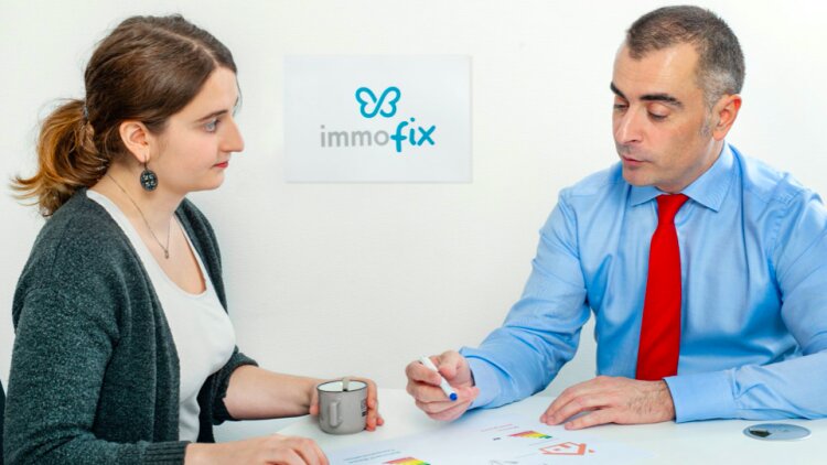 A droite : Guillaume Angles, fondateur d'Immofix - DR