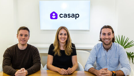 Maxime Lebastard, Raphaëlle Moustial et Théo Magda, cofondateurs de Casap, qui emploie 25 salariés. - © D.R.