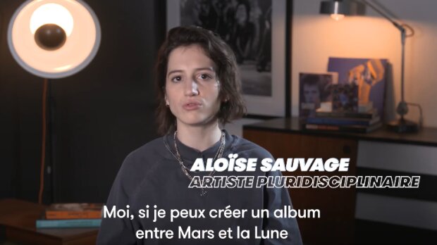 L’artiste Aloïse Sauvage dans le premier « Rendez-Vous Demain » en ligne du Printemps de Bourges. - © D.R.