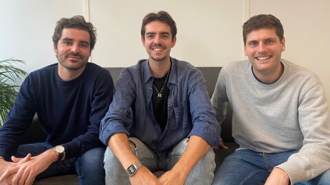 Corentin Lescane, Julien Mathieu et Antoine Georges, les trois cofondateurs de Depozen - © D.R.