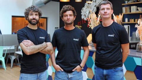 Equipe fondatrice de Maki : Benjamin Chino (CTO), Maxime Legardez (CEO), et Paul-Louis Caylar (COO) - © D.R.