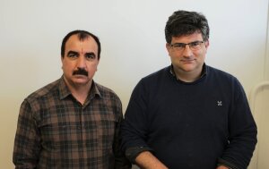 Haji Shallal et son directeur de thèse, Régis Pommier - © Marine Dessaux