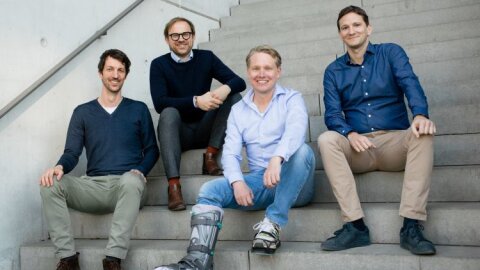 Les fondateurs de Malt et Comatch : Jan Schächtele, Vincent Huguet, Christoph Hardt, Alexandre Fretti - © MANUEL NIEBERLE