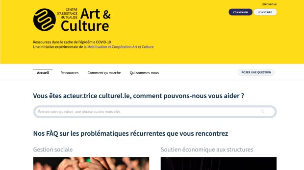 La plateforme CDAMAC répond à toutes les questions du secteur culturel en période de crise sanitaire - © D.R.