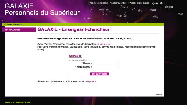 Enseignants-chercheurs : ouverture de l’application GALAXIE/Recrutement pour les candidatures 2020