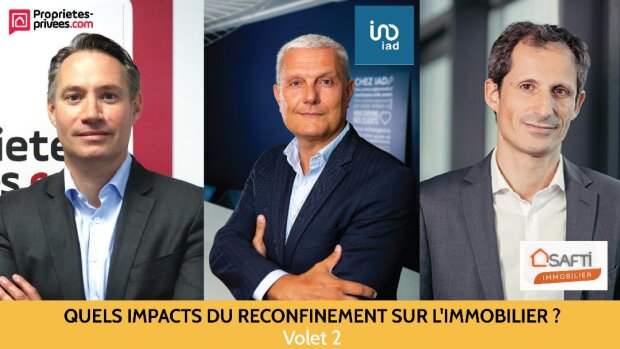 Michel Le Bras (Propriétés-privées.com), Olivier Descamps (IAD France) et Gabriel Pacheco (Safti) - © D.R.