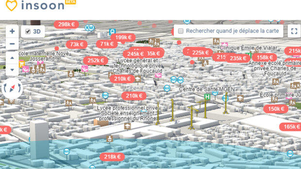 Nexity lance un nouveau portail immobilier 3D : Insoon - © D.R.