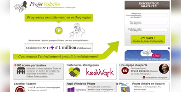 Formation en orthographe : déjà 1,3 million d’utilisateurs pour le projet Voltaire - D.R.