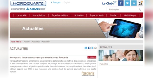 Les dessous de l’alliance entre Horoquartz et Fœderis - D.R.