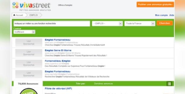 Vivastreet partenaire de Pôle emploi et de Facebook - D.R.