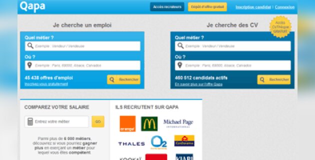400 000 CV en accès libre sur Qapa.fr - D.R.
