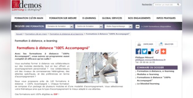 Demos lance une offre de formation à distance 100 % accompagné - D.R.