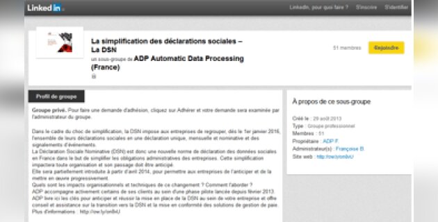 La DSN, un thème décortiqué par ADP sur LinkedIn - D.R.