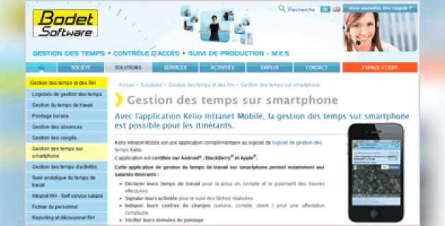 Gérer ses congés depuis son mobile - D.R.