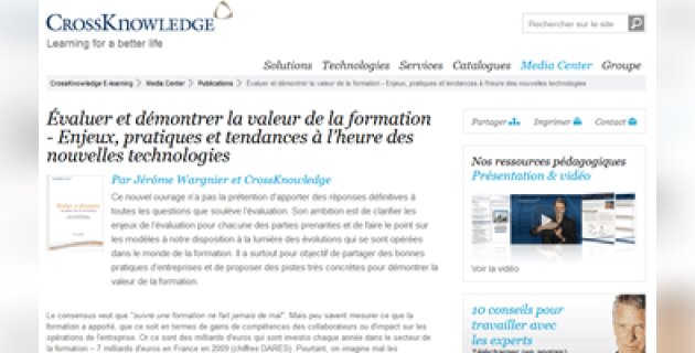 De nouvelles pistes pour évaluer la formation - D.R.