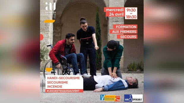 Avignon Université propose une formation handi-secourisme à ses étudiants et personnels