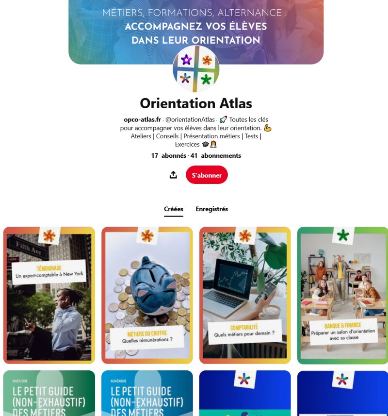 Le profil Pinterest @orientationatlas.