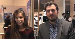 Anna Thibaut et Rémi Leroy, respectivement responsable marketing et agent commercial de Matterport - © D.R.