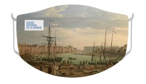Masque reprenant les peintures portuaires de Joseph Vernet