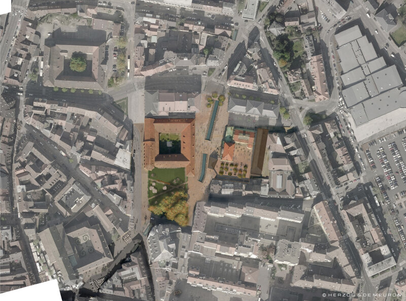 Situation du musée dans la ville de Colmar