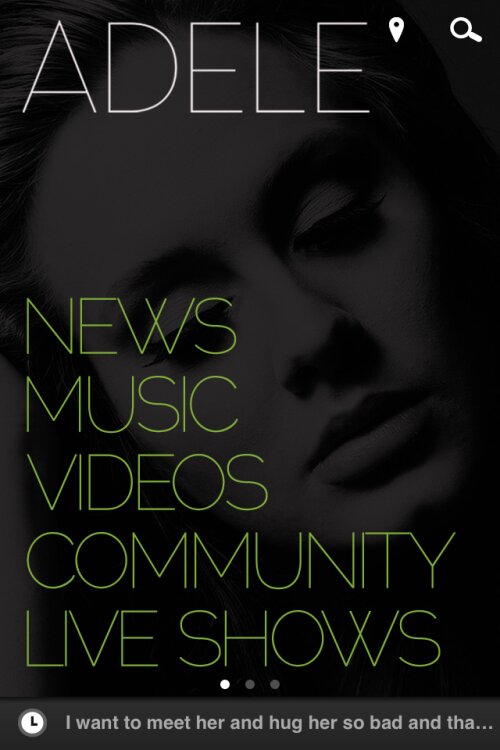 Application Adele - Accueil
