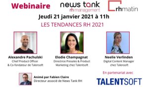 Webinaire News Tank RH et Talentsoft : suivez les tendances RH 2021