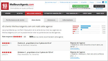 Les avis clients, une vitrine virtuelle pour les agences immobilières - Par MeilleursAgents.com - D.R.