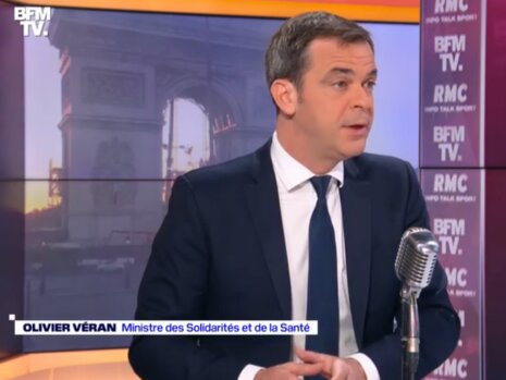 Olivier Véran, ministre des Solidarités et de la santé, sur l’antenne de BFM TV, le 22/10/2021  - © D.R.
