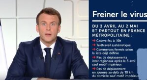 Macron : la douche froide nécessaire pour freiner le virus Covid-19