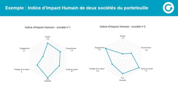 Indice d’impact humain : 2 exemples de représentation graphique - © D.R.