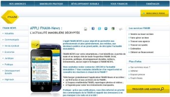 Application FNAIM News : bilan mitigé - D.R.