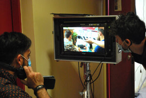 Douglas Lemenu, producteur, sur le tournage d’une scène de la prochaine saison. - © RH Matin