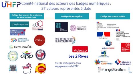 Open Badges : cartographie des acteurs en France - © D.R.