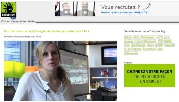 Keljob ressuscite l’offre d’emploi vidéo - D.R.