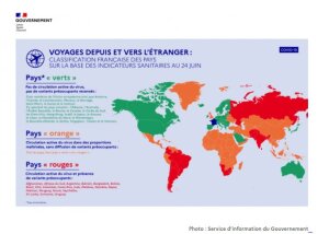 Covid-19 : Classification des pays au 24 juin 2021 sur la base des indicateurs sanitaires - © D.R.