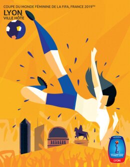 Coupe du monde féminine 2019 : l’affiche officielle de Lyon