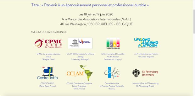 CMAtlv : 6<sup>e</sup> forum mondial pour les apprentissages tout au long de la vie les 18 et 19/06/2020
