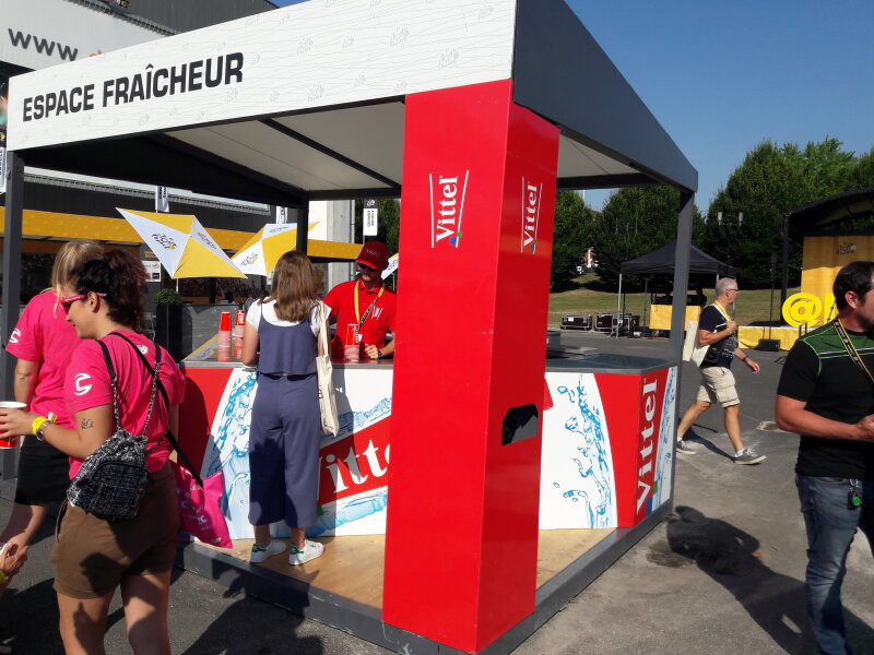 Tour de France :  Espace Fraîcheur au Village Départ à Dreux, le 14/07/2018