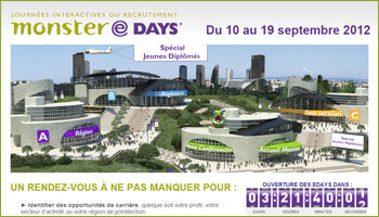 Les Monster eDays courtisent les jeunes diplômés - D.R.