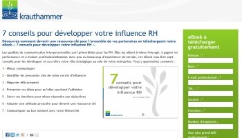 5 pistes pour développer votre influence RH - D.R.