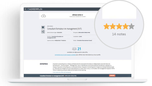 Les avis de Viadeo publiés sur Cadremploi - D.R.