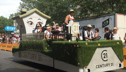 Century 21 renouvelle son partenariat avec le Tour de France pour 3 ans - D.R.