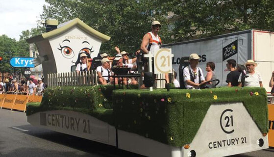 Century 21 renouvelle son partenariat avec le Tour de France pour 3 ans - D.R.