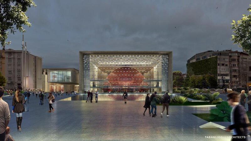 Vue extérieure de l’Opéra d’Istanbul