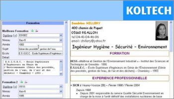 Koltech lance un « Picasa du CV » - D.R.
